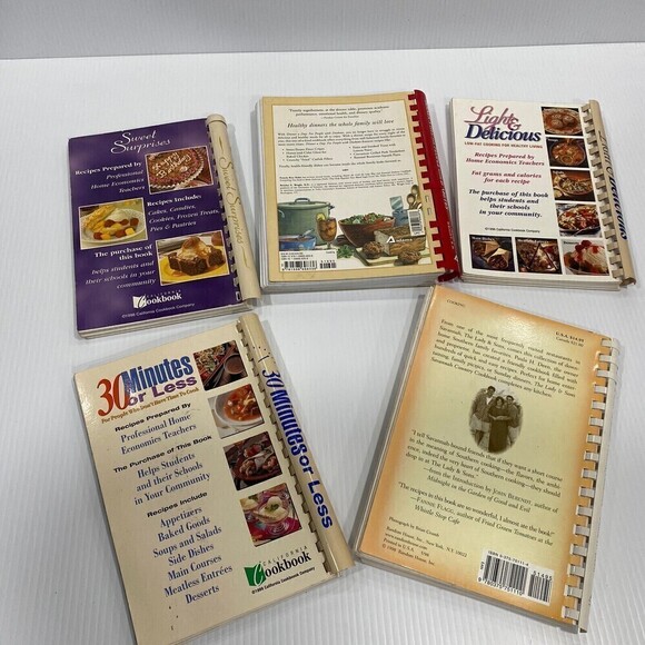 Lot of 5 Small Town, Community, Church, School Cookbooks, Desserts - Picture 4 of 8
